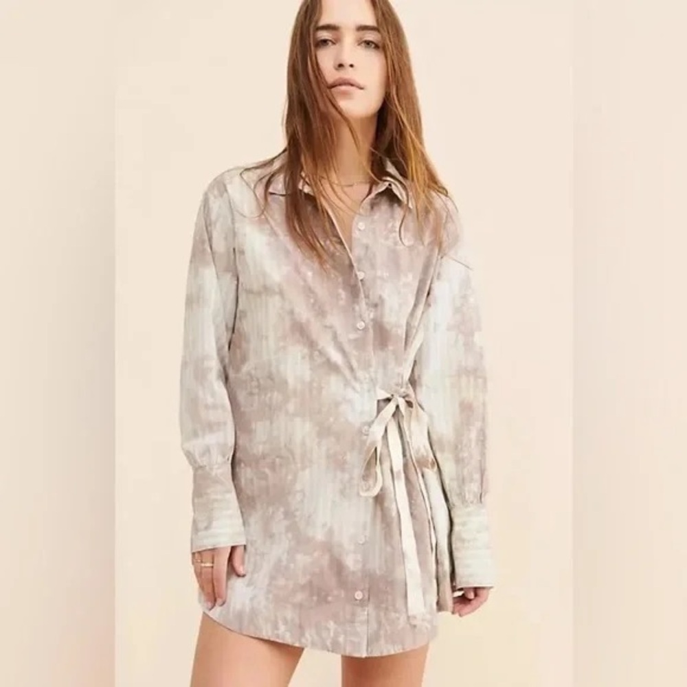 Free People | Nola Wrap Shirtdress Size Small Boho Beach